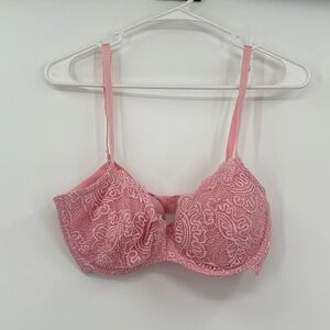 Victoria secret pink laced push up without padding‎ bra 34DD